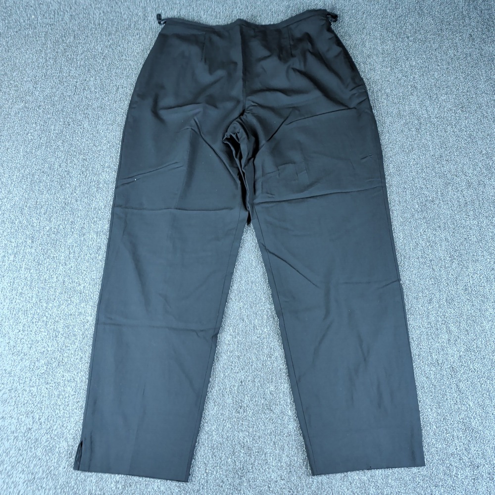 Worth New York Pants 14 Womens Black Wool Blend Straight Leg Dress Trousers — photo 2